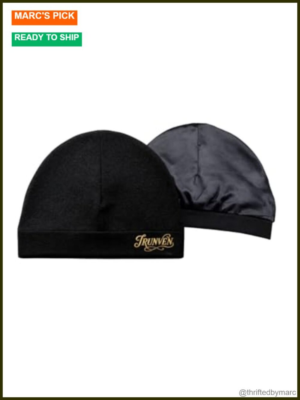 Satin-Lined Premium Skull Cap – Breathable Stretch Fit Hair Protector